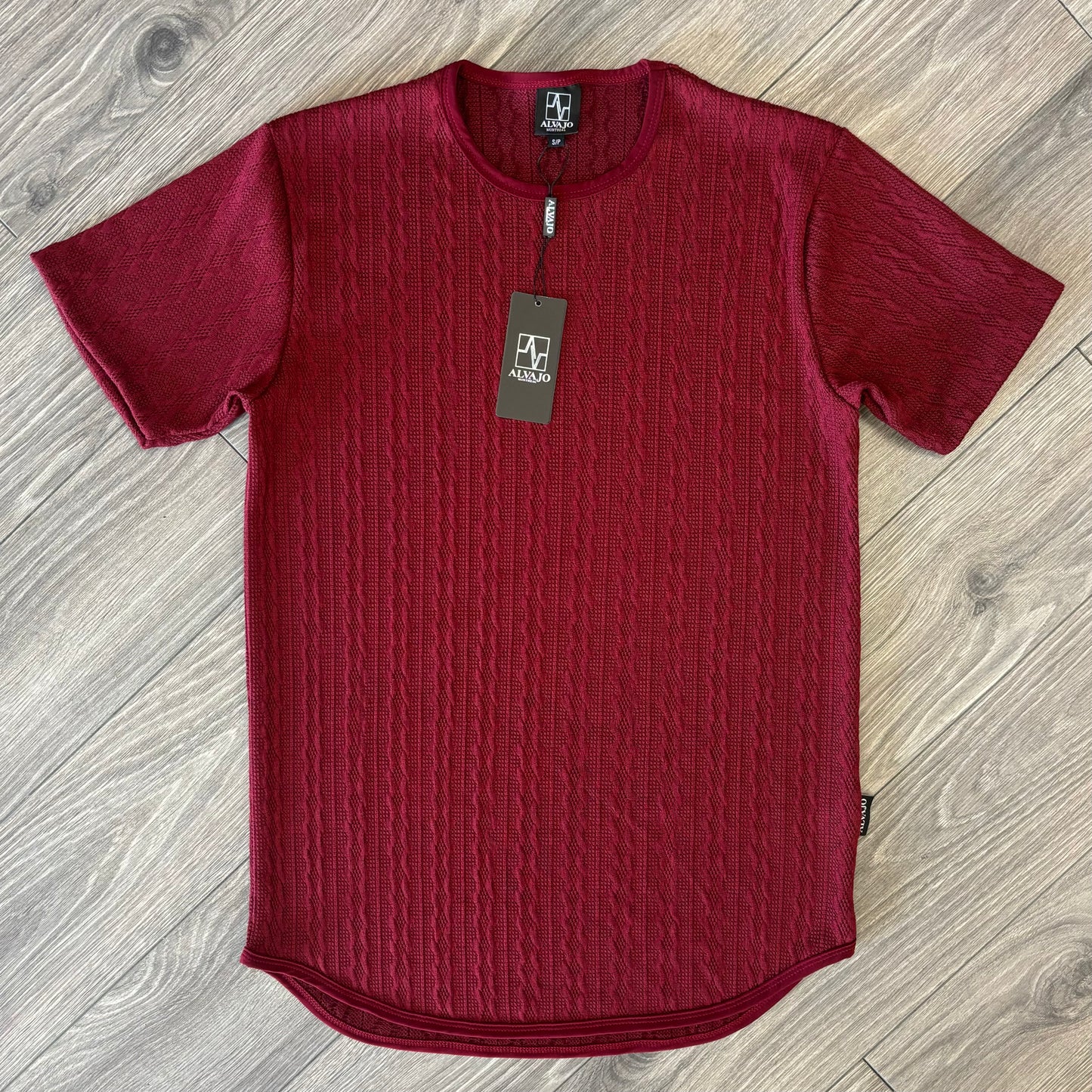 Burgundy Braid Tee