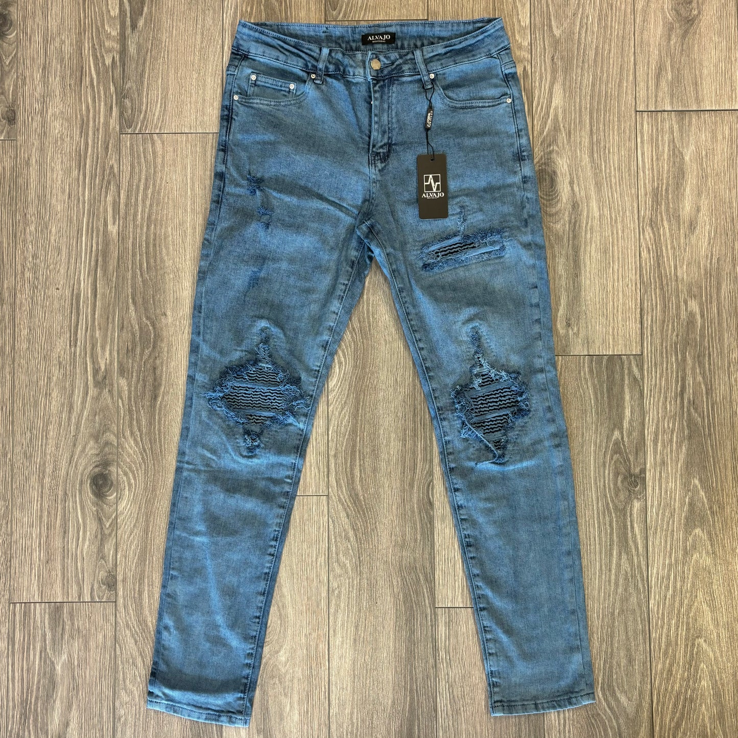 Distressed Enzyme Denim