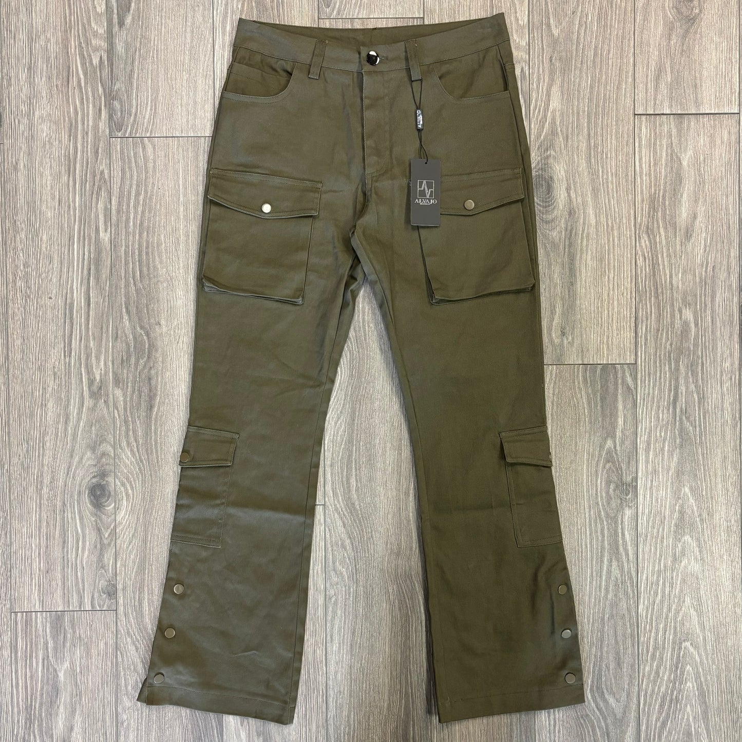 Olive Flare Cargos