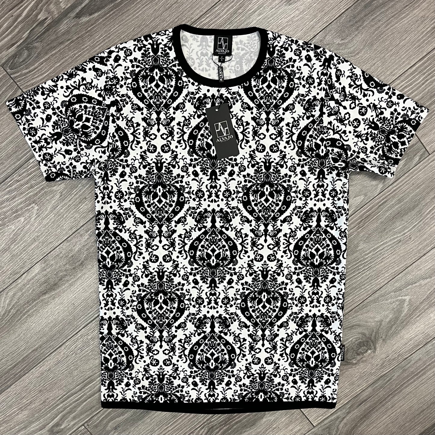 B&W Damask Tee