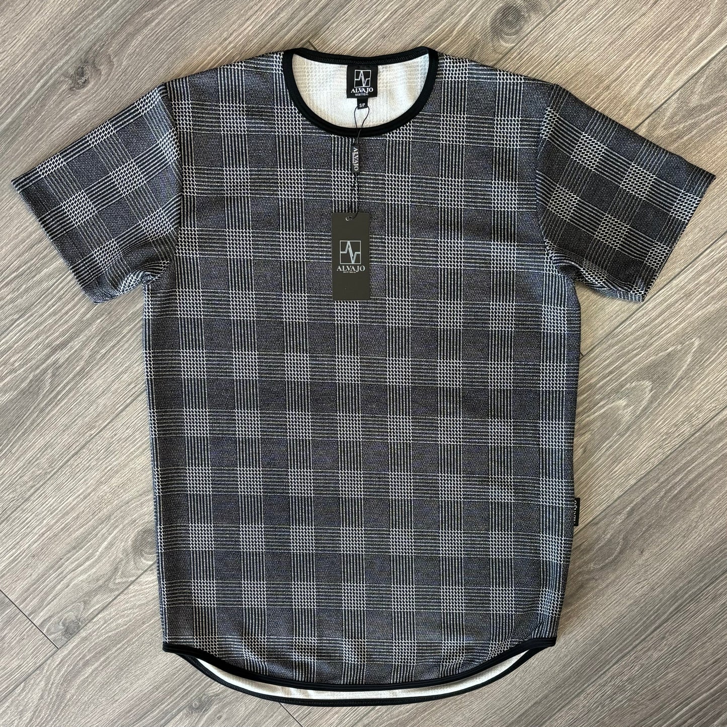 Grey&Black Plaid Tee