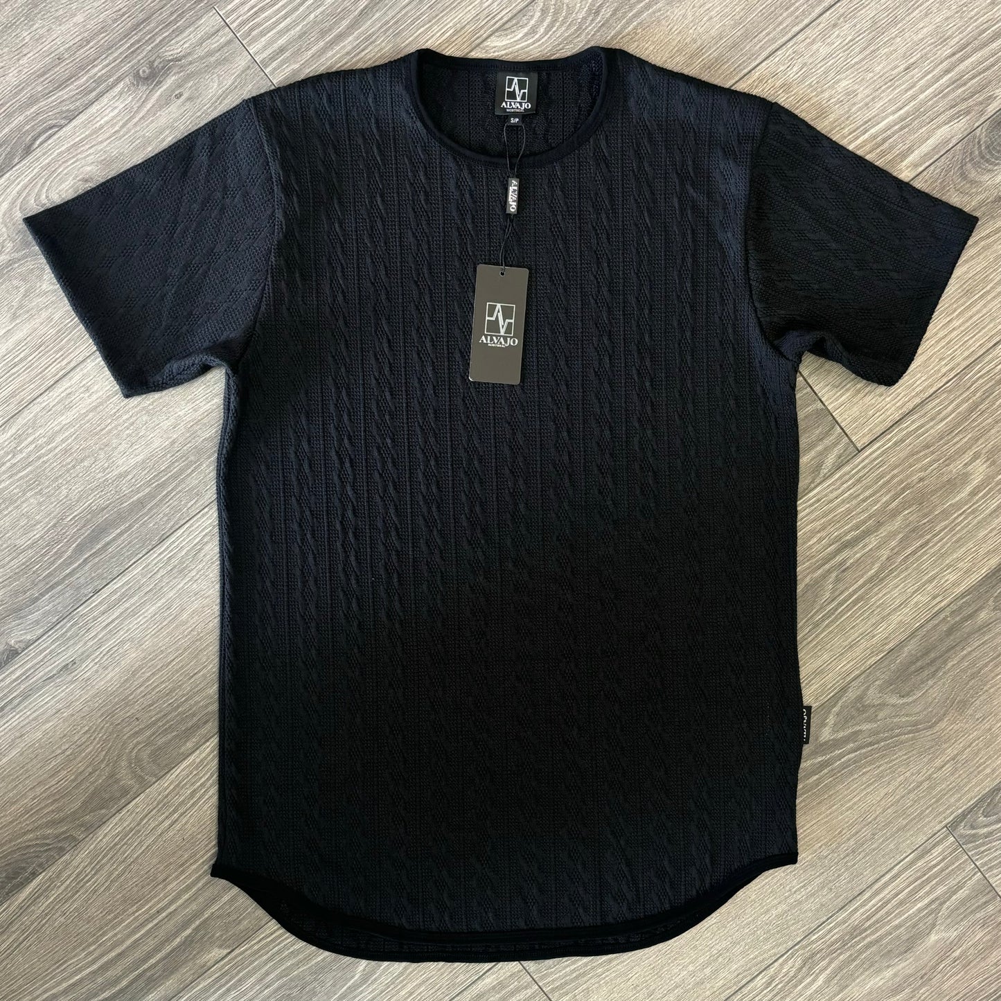 Black Braid Tee