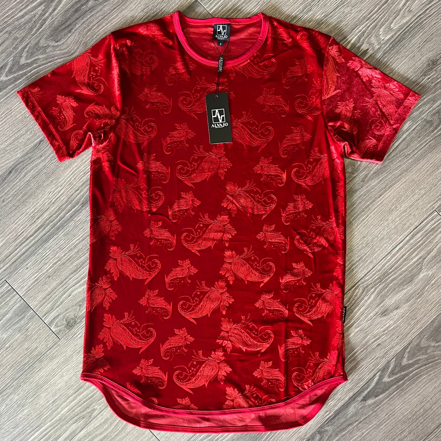 Red Velvet Paisley Tee