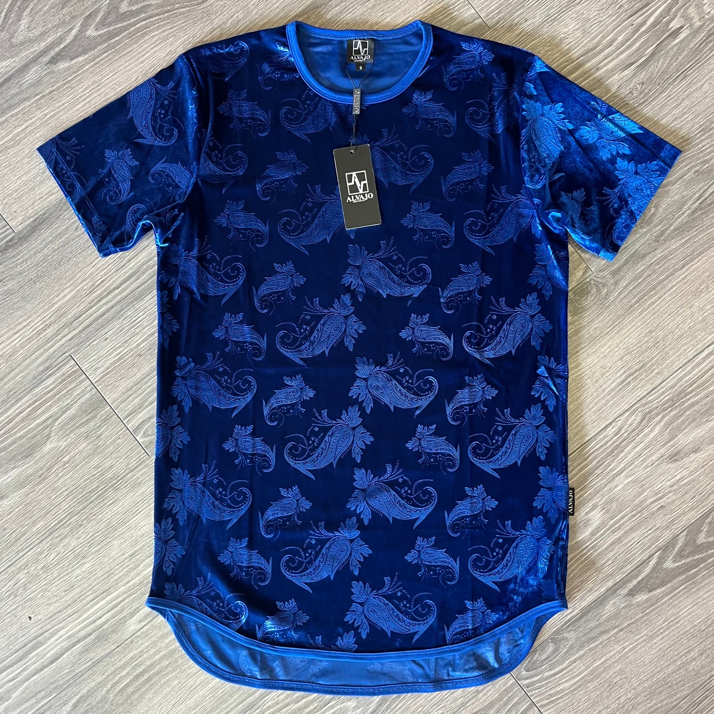 Blue Velvet Paisley Tee