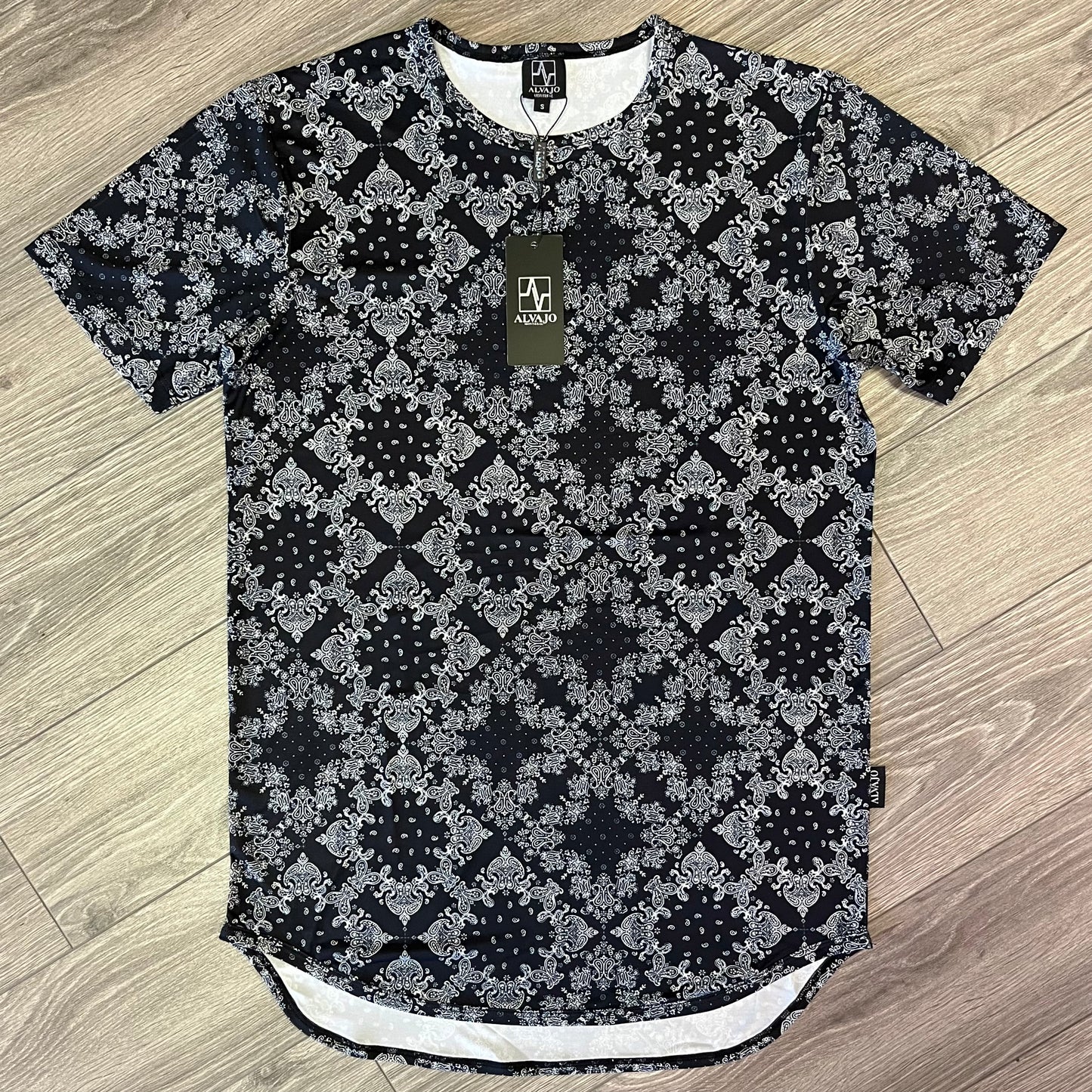 Black Paisley Tee