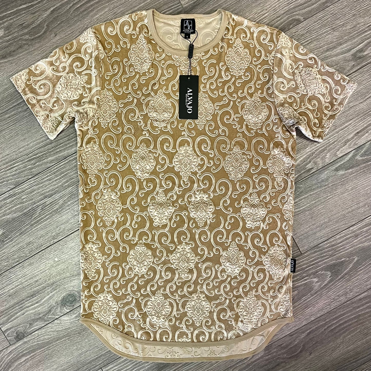 Champagne Velvet Baroque Tee