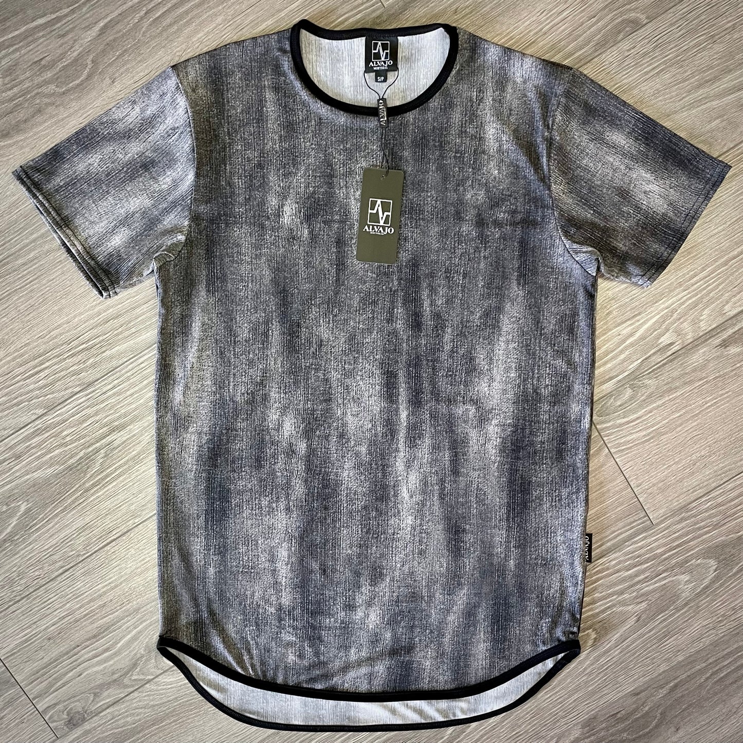 Black Tie-Dye Tee
