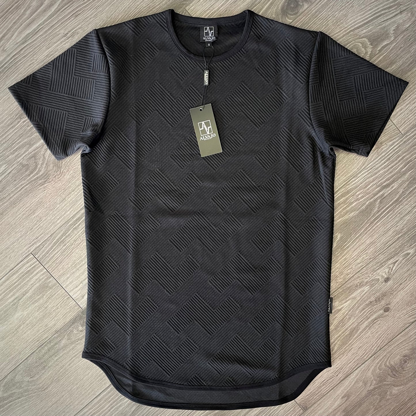 Black Tetris Quilt Tee