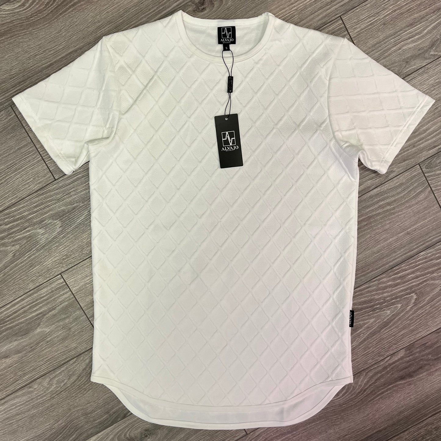 White Lozenge Quilt Tee