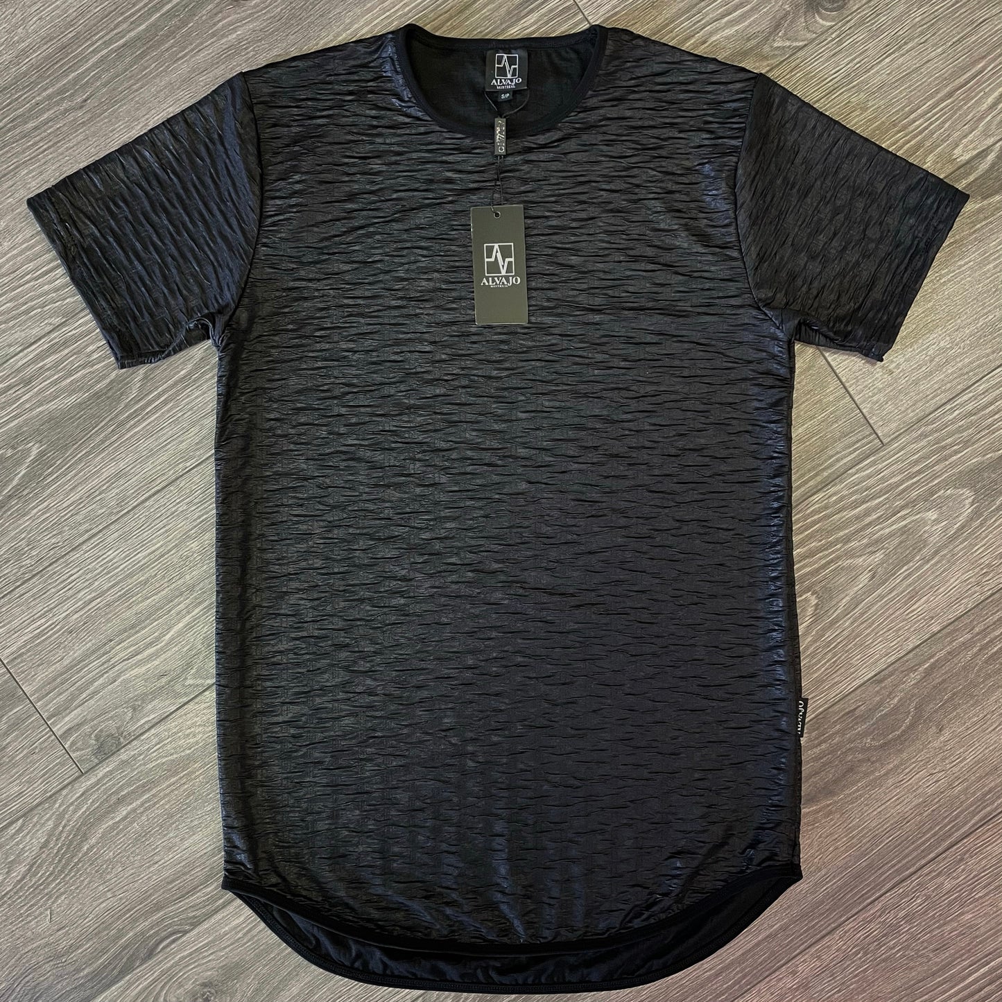 Black Quilt Tee