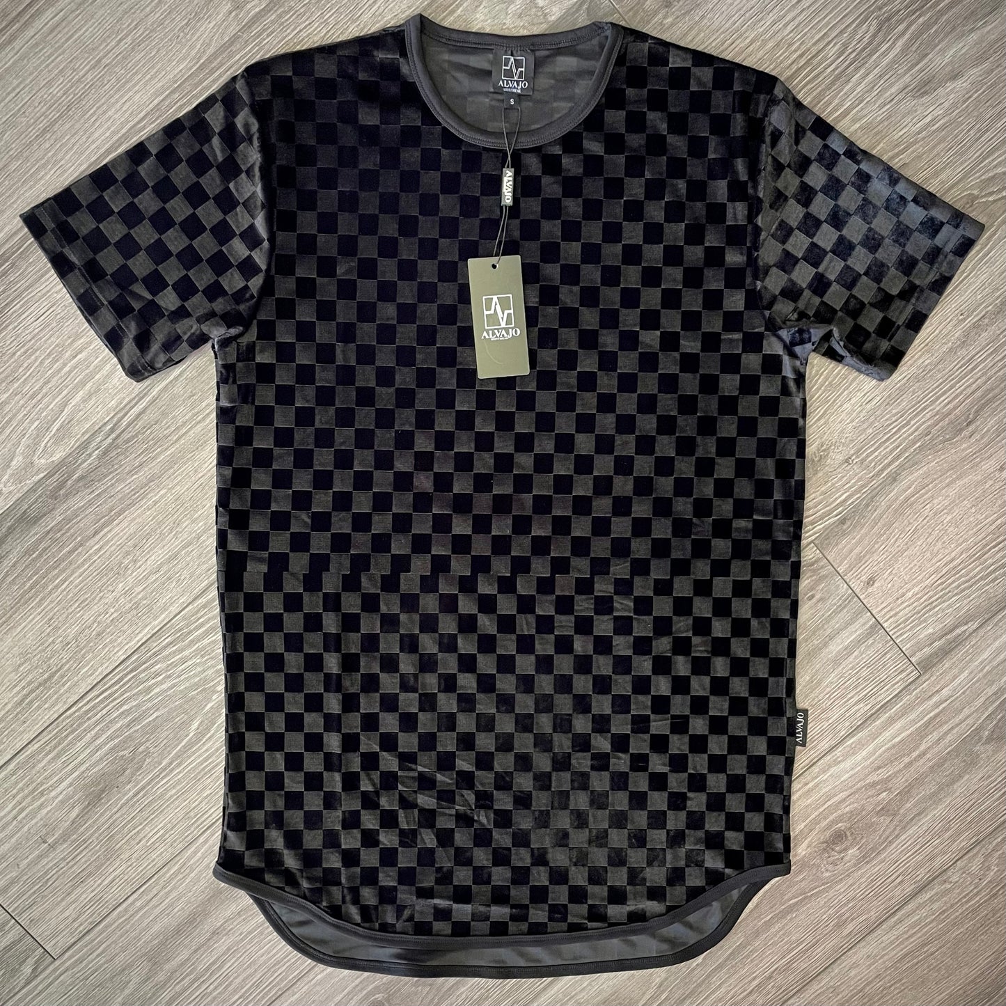 Black Velvet Checkmate Tee