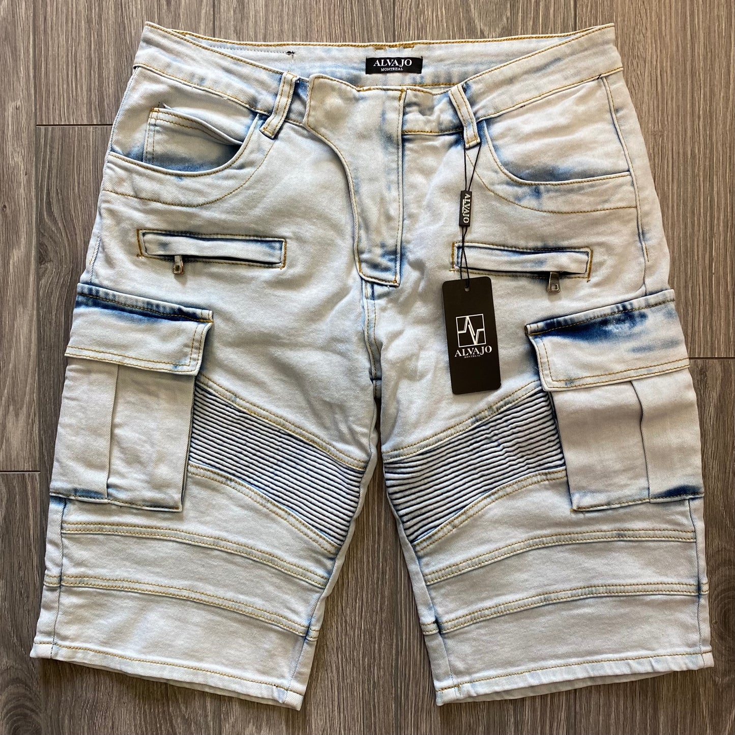 Sky Blue Biker Shorts