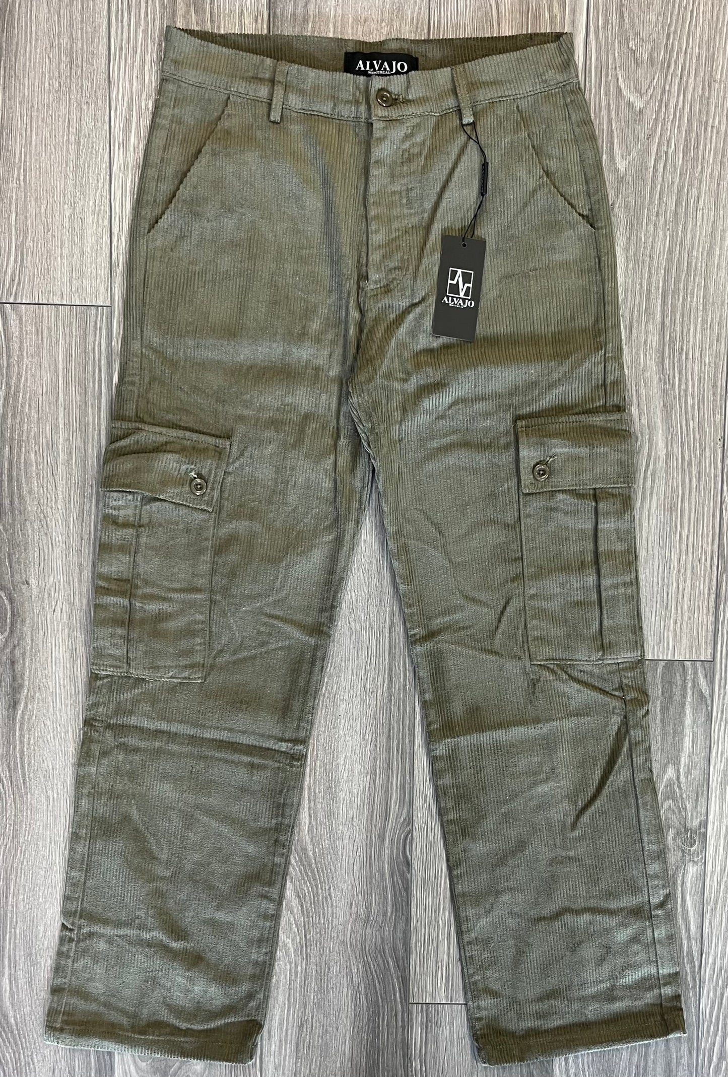 Olive Corduroy Cargos