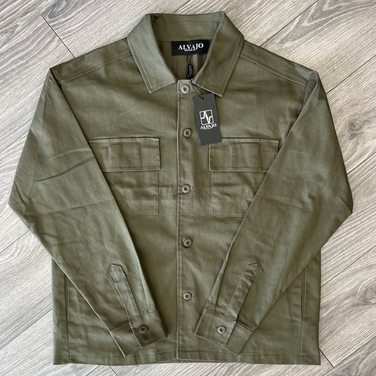 Olive Twill Overshirt