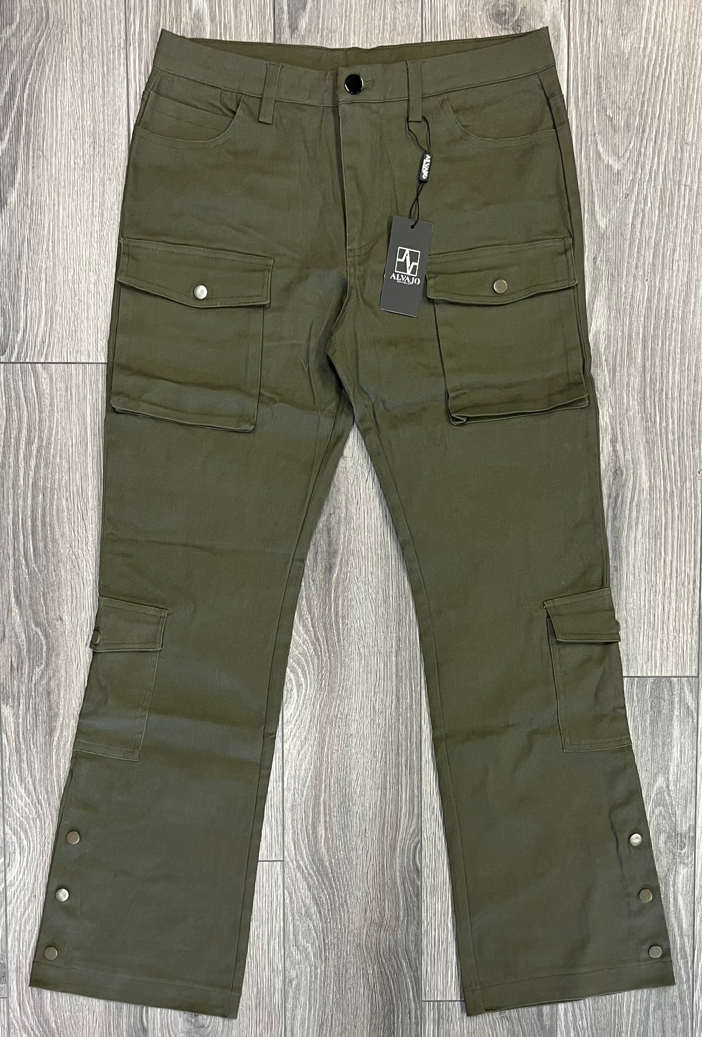 Olive Flare Cargos