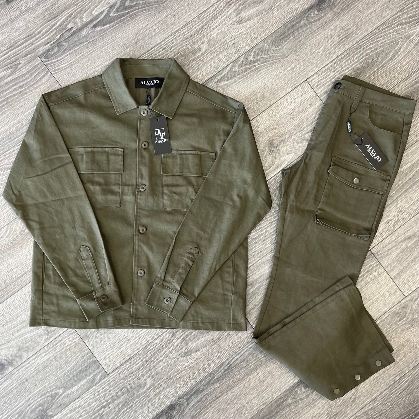 Olive Twill Overshirt