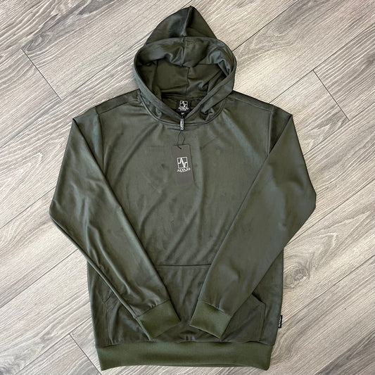 Olive Suede Hoodie