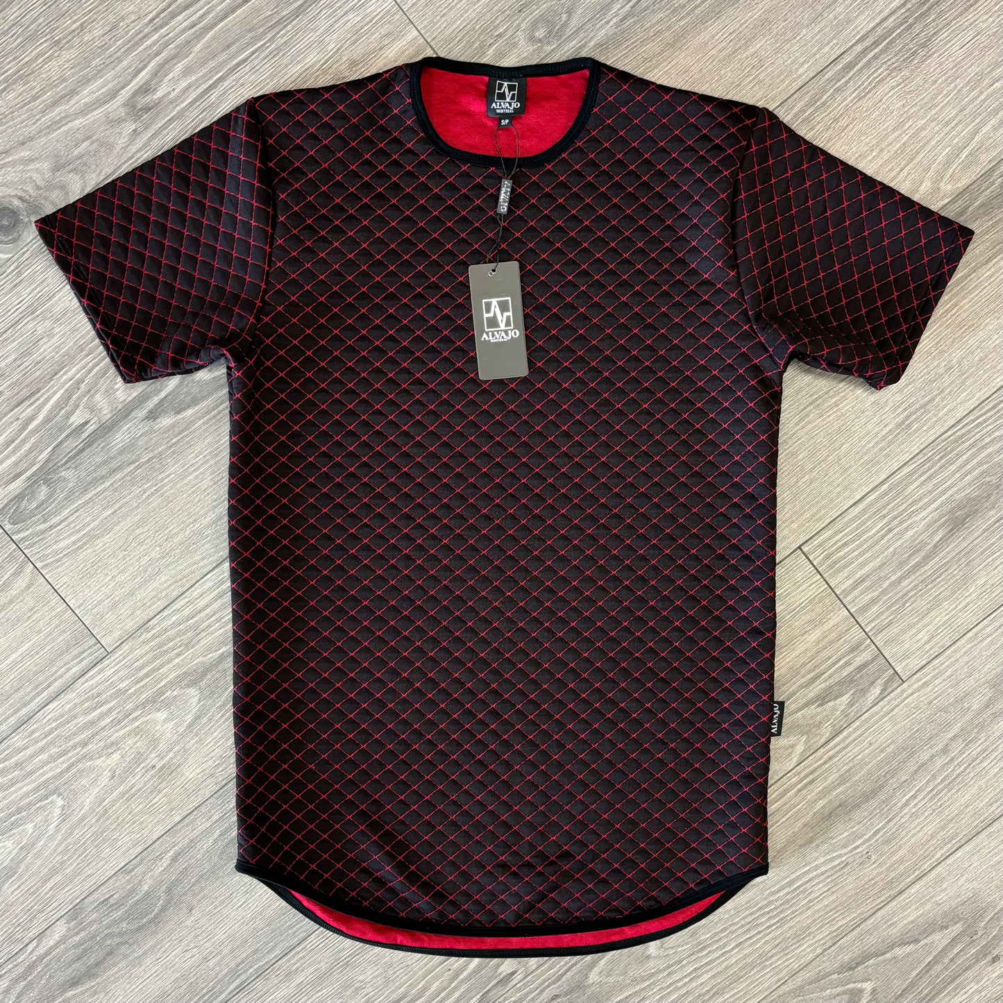 Red Diamond Quilt Tee