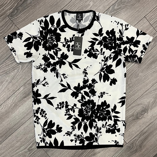 B&W Blossom Tee