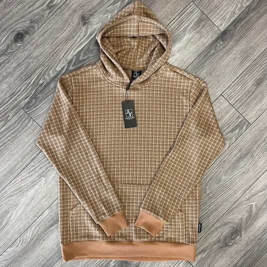 Beige Checkers Hoodie