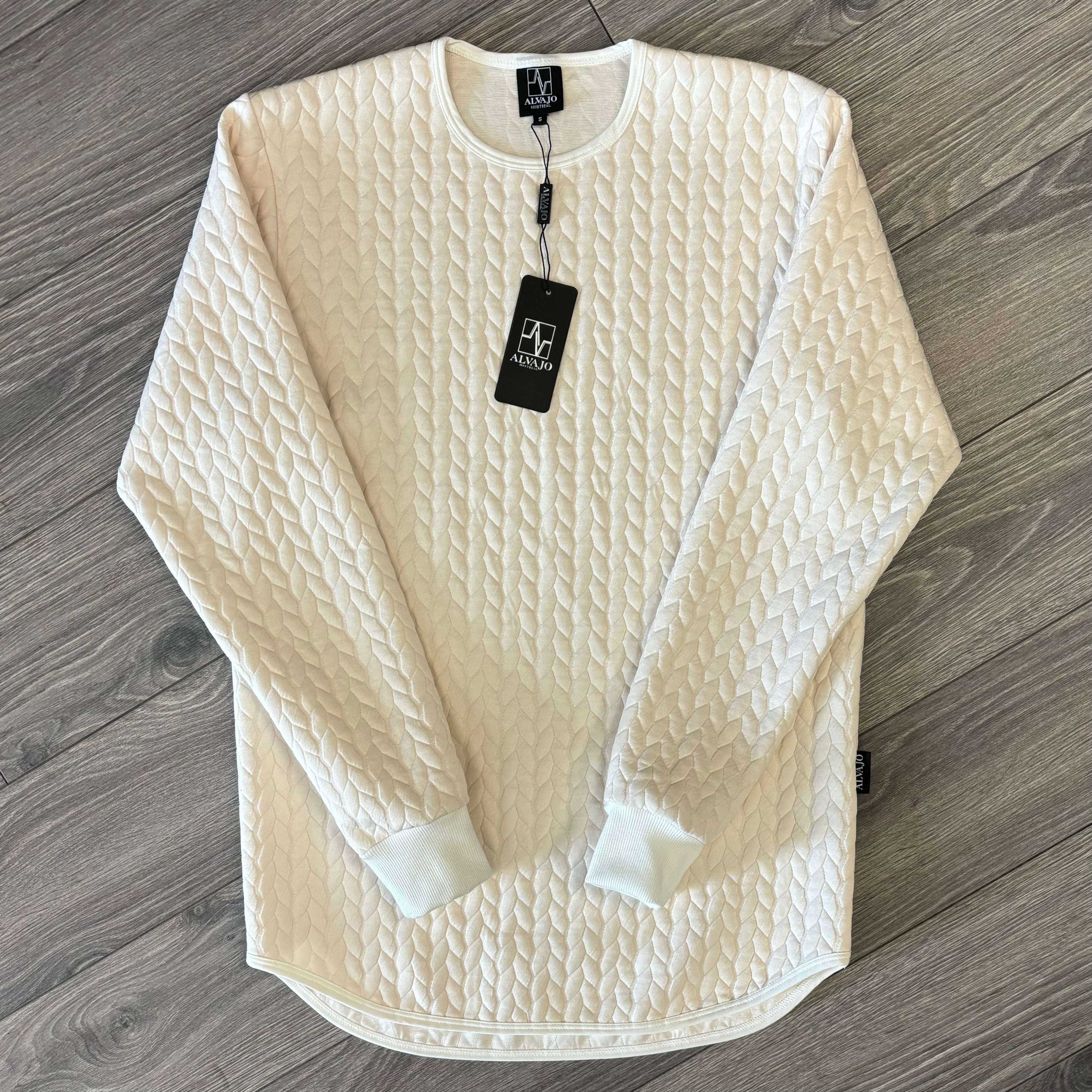 Ivory Braid Crew – Alvajo Clothing