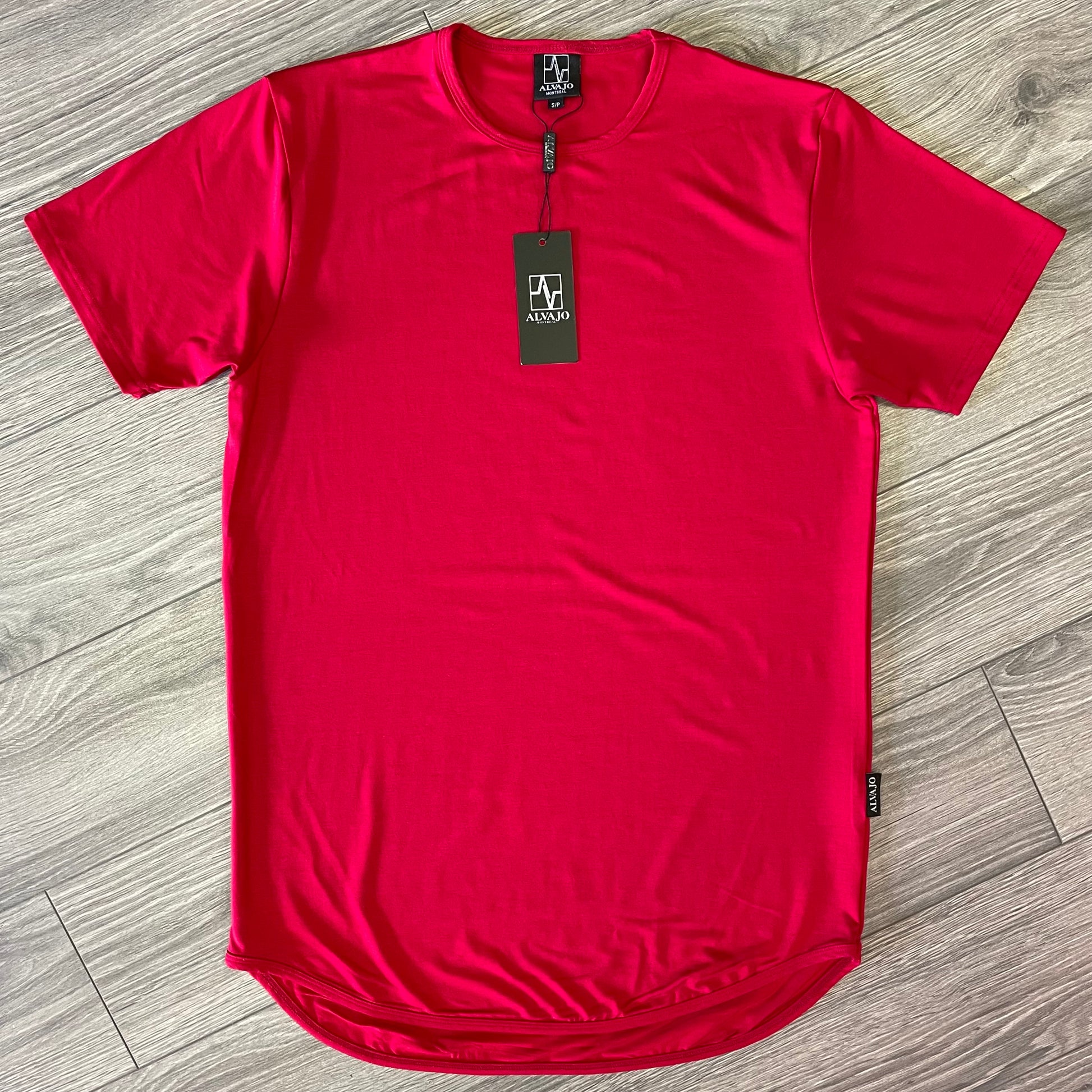 Premium Red Bamboo Tee – Alvajo Clothing